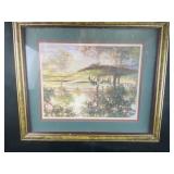 Horse framed picture