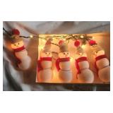 Martha Stewart Snowmen string Lights. Working