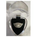 Erwin Pearl Silver tone ring size 6