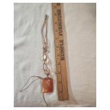 Bo-Ho style necklace with shell and stone