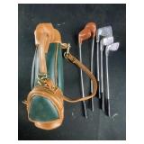 Gold club and bag toy