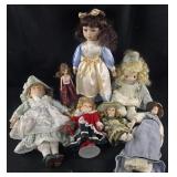 Group of Porcelain Dolls, - Precious Moments,