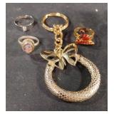 Rings and a key chain