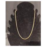 Gold colored fashion necklace