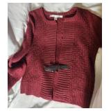 Max Studio Burgundy Sweater. Size L