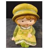 Vintage ceramic girl bank