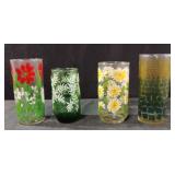 Vintage decorative glasses