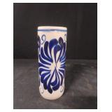 Talavera-style ceramic vase