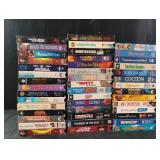 VHS tapes including Batman, Star Trek and