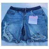 Telepatia Blue Jean Shorts.  NWT Size 3/26