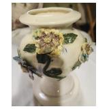 Vintage Ceramic Vase with hand-applied,