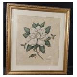 N.J. Shumaker-Pallan magnolia framed artwork