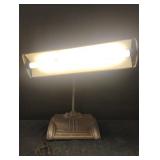 Vintage metal table lamp. Works