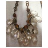 Vintage gold-tone statement necklace with