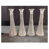 Clear bud vases