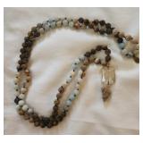 Seraphym Designs necklace with blue amazonite and