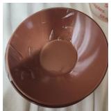6 National Heritage Melmac Bowls. Brown