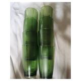 8 MCM plastic green cups