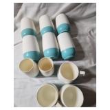 10 Vacuum Tumblers. 6 drink cups, 2 juice cups, 2