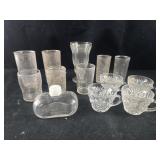 Group of glass cups, mugs, etc