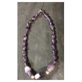 Amethyst beaded necklace