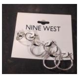 Silver hoop earrings