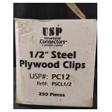 1/2" Steel Plywood Clips. 250 total