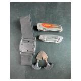 pocket knives and Spears