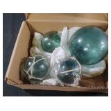 Hand-blown glass float balls