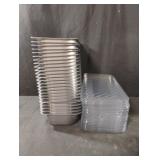 25 plastic containers with lids. 2.5L