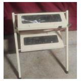 Small metal step stool