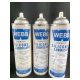 Webb stainless silicone lubricant x 3 no shipping