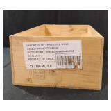 Wood wine box 12 1/2 x 7 1/2 x 21