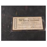 Reproduction City of Richmond, Virginia 30-cent
