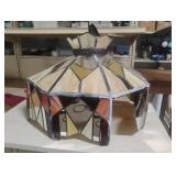 Stain glass chandelier. Needs repair