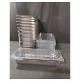 25 plastic containers with lids. 2.5L