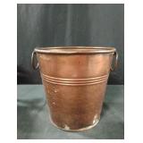 IHI Copper coated bucket with handles 8"