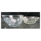 dot glass bowl and cup