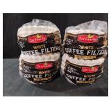 Basket Style White Coffee Filters. 6-200 ct packs