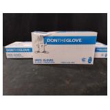 Vinyl Gloves. Power Free. 3-100 ct boxes
