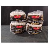 Basket Style White Coffee Filters. 6-200 ct packs