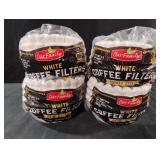 Basket Style White Coffee Filters. 6-200 ct packs