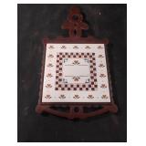 Vintage metal decorative trivet
