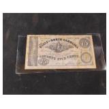 Reproduction 75-cent banknote issued by the State