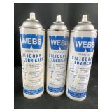 Webb stainless silicone lubricant x 3 no shipping