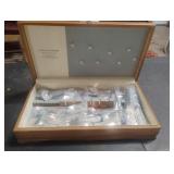 Reed & Barton case with silver plated silverware