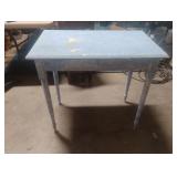 Painted Wood Table with drawer 33 x 30 x 20