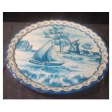 Vintage Baret Ware toleware metal serving tray