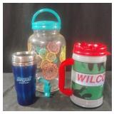 Hard plastic pitches and thermos
