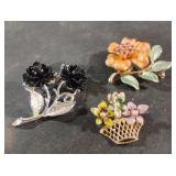 Floral broaches